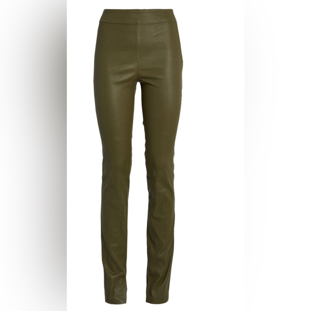 HELMUT LANG
ZIP-DETAILED LEATHER SKINNY PANTS